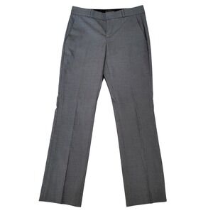 Banana Republic Logan Gray Trouser Pants Womens Size 0 Straight Leg Professional